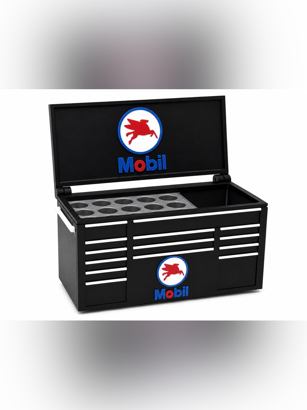 Mobil Mini Toolbox Pen And Trinket Holder Desk Top Organizer